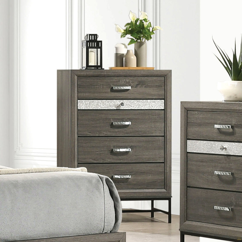 Commode 4 tiroirs 4 pièces