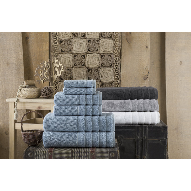 Ensemble de serviettes de bain en coton 2 pièces turc, Argent