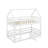Twin Over Twin House Bunk Bed With Fence And Door-454463798