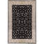Elegance Oriental Area Rug in Black/Ivory