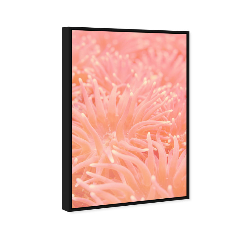 Deep Sea Flowers Print by Oliver Gal, 55"H x 37"W, Black Floater Frame