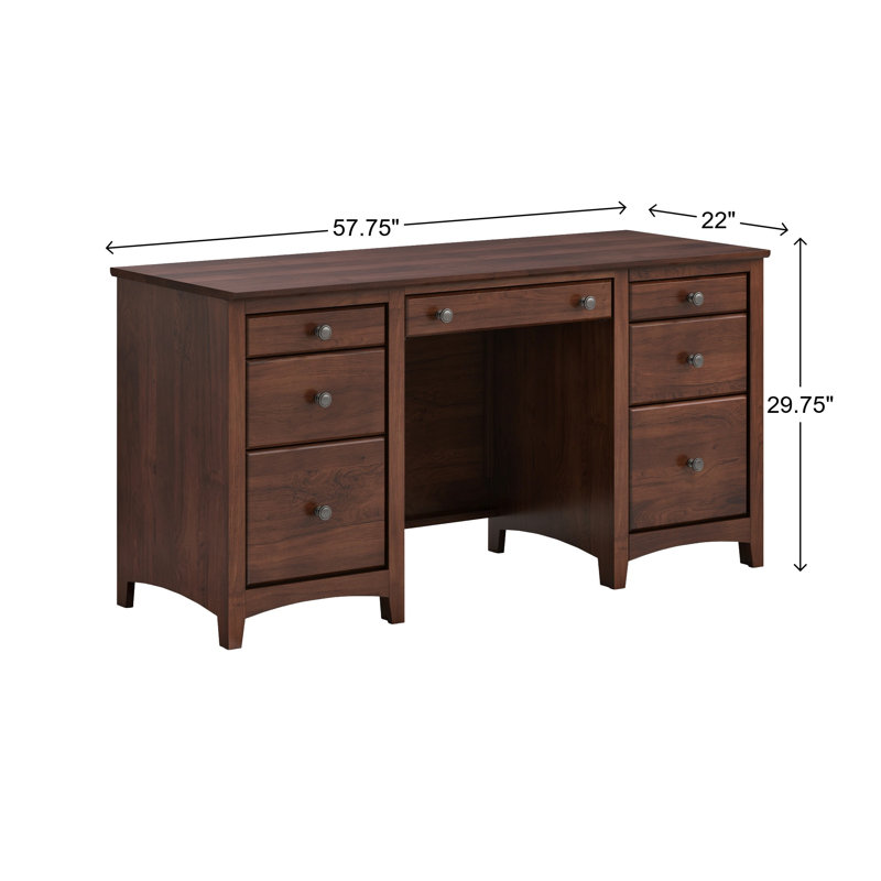 Crédence en bois massif Malani, Brown Mahogany