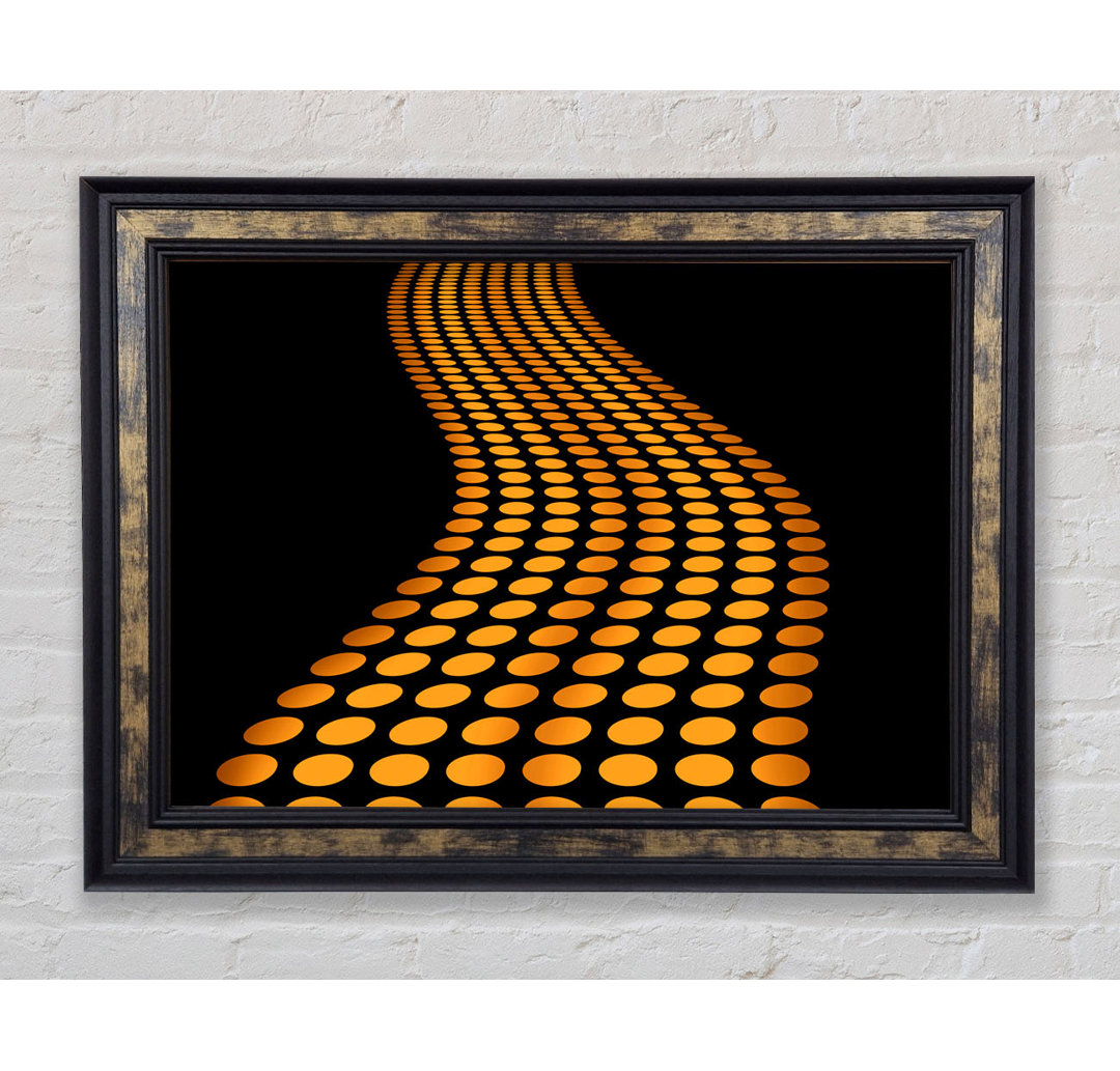 The Orange Road Less Travelled - Einzelne Bilderrahmen Kunstdrucke