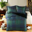 Ensembles de literie confortables avec édredon en fausse laine, style contemporain multicolore