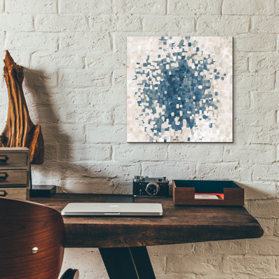«Summer Blocks Blue Sand» par Danhui Nai, art mural en verre acrylique