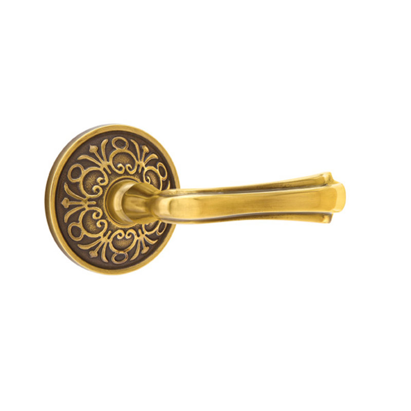 Wembley Double Dummy Door Lever, Right, French Antique Brass