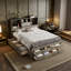 Grand lit plateforme avec tête de lit et rangement-818213888-818213890