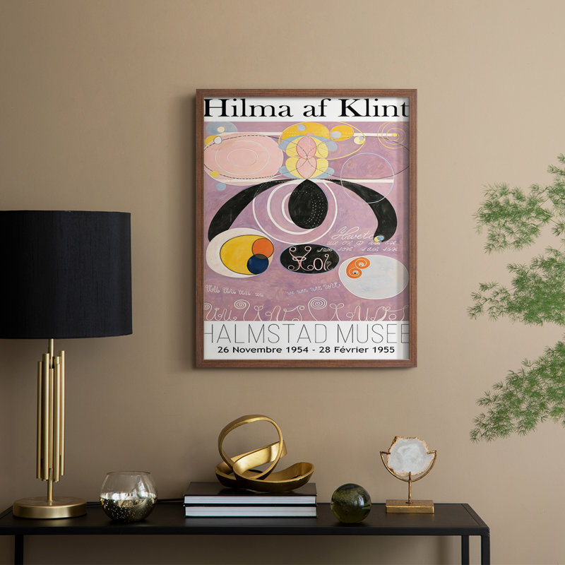 «Klint Museum Posters II», reproduction encadrée - bois massif, H 11 po x l 9 po, Cadre noyer