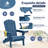 Outdoor HDPE Folding Adirondack Chair Set-1033144049