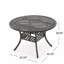 Table de salle à manger d'extérieur extensible en aluminium