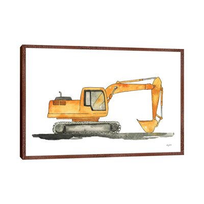 Excavator 1 Piece Painting on Canvas