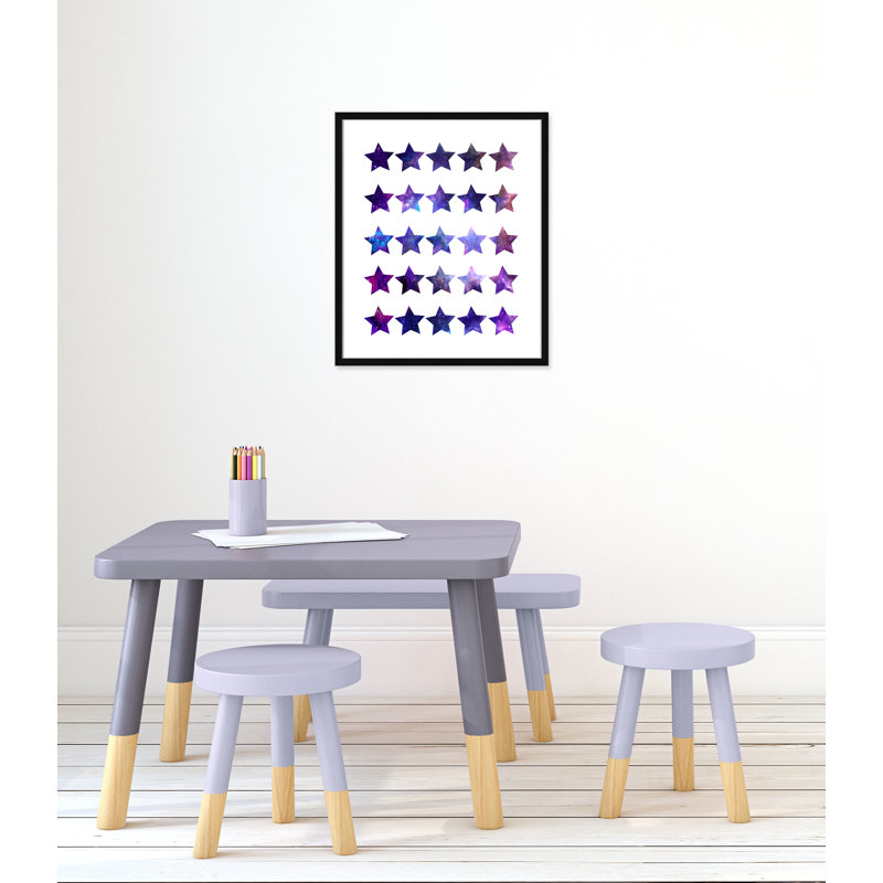 Décoration murale pour enfants rockin, H 25,5 po x l 21,5 po x P 1,19 po, Encadré de boîte noir