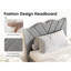 Structure de lit plateforme tapissier, gris simple, support robuste, barres de sourdine, supporte jusqu'à 800 livres, assemblage rapide pour la fabrication de matelas à ressorts,