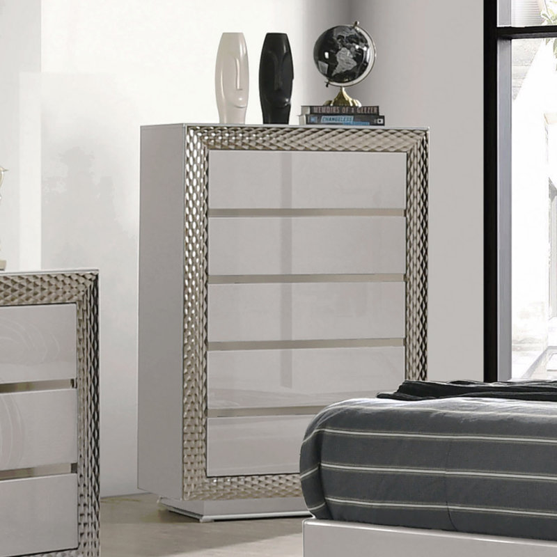 Meuble de chambre de style glam 1pc