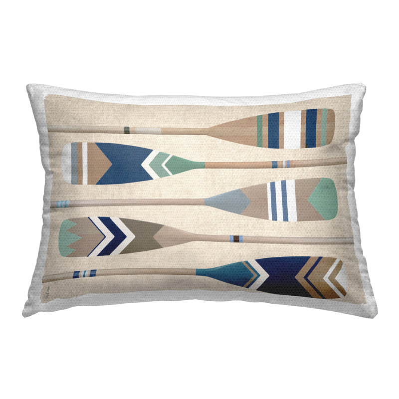 Coussin extérieur rayé à rayures pour bateau par Amber Sterling