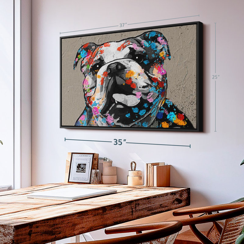 Animal "Art mural", H 25 po x l 37 po