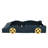 Race Car-Shaped Full Size Bed With Storage - Dark Blue + Yellow Robust Construction For Bedroom Use Car Platform & Use, Comfort And-410978755-410978753