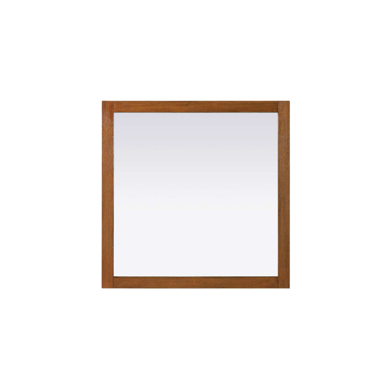 Miroir Noah, Carrée, Brandy noyer, 36 po x 36 po