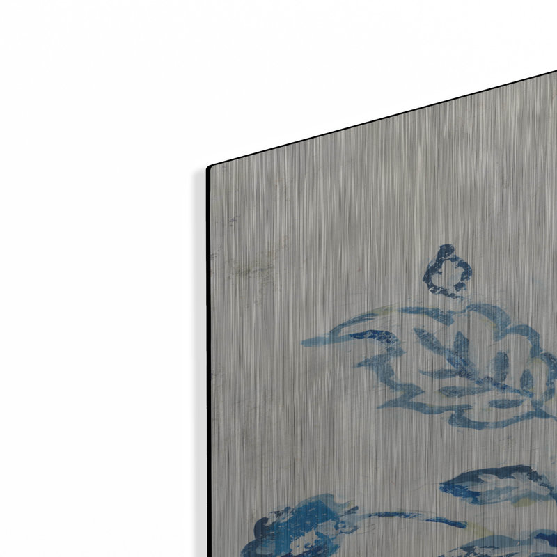 Art mural en métal Winston Porter «Exotic Elegance Floral 1 Cream» par Danhui Nai, H 36 po x l 36 po