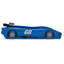 Lit simple voiture de course Delta, bleu -1382369316