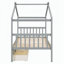 Lit simple en bois avec tiroirs-523263396