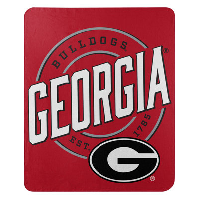 NCAA Georgia Fleece Throw Blanket, College Sports Fan Decor, 50x60 Inches