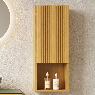 59" Tall Bathroom Wall Mounted Cabinet, Narrow Storage Cabinet With Doors And Shelves, Suitable For Small Spaces, Applicable To Bathroom, Living Rooms And Laundry, Color