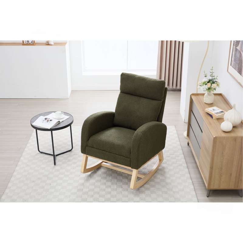 Chaise berçante Teddy, Vert