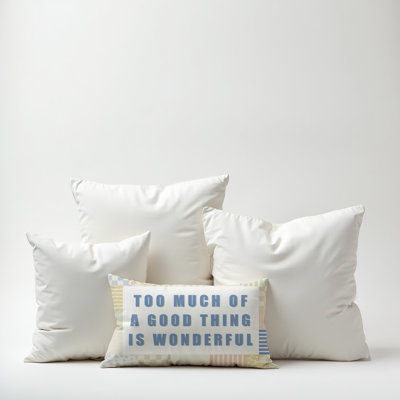 Too Much of a Good Thing is Wonderful 20 x 14 Spun Poly Pillow