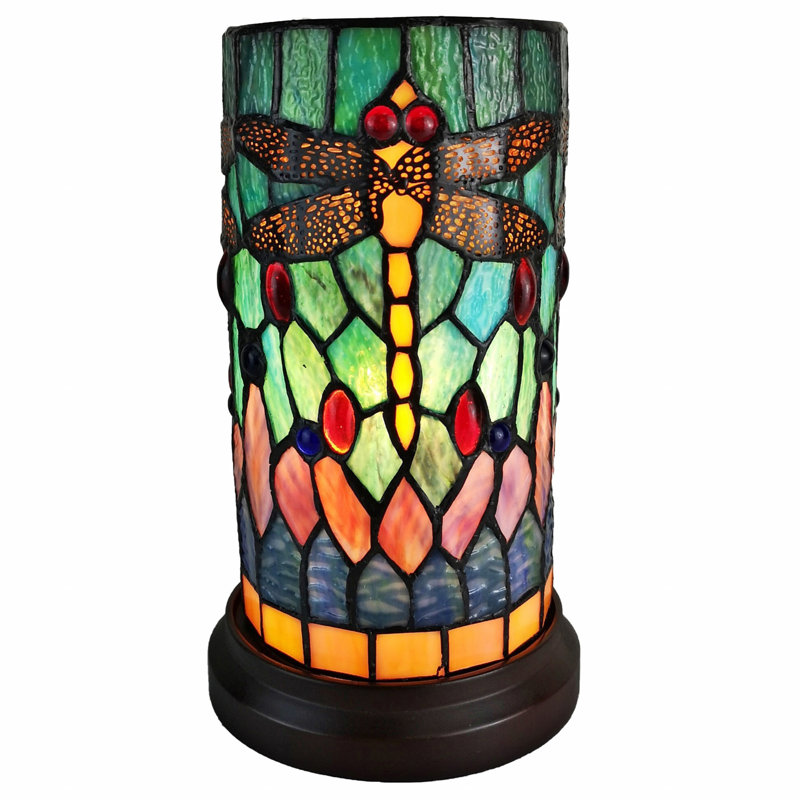 Lampe de table style libellule Tiffany