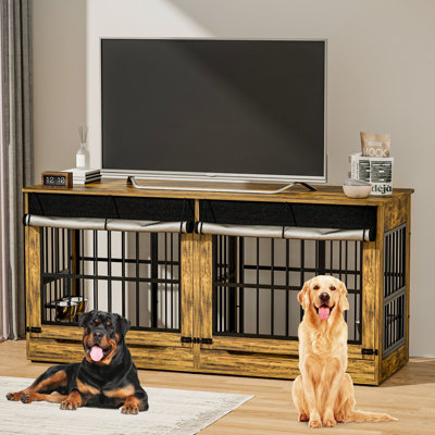 Meuble pour chien pour 2 chiens