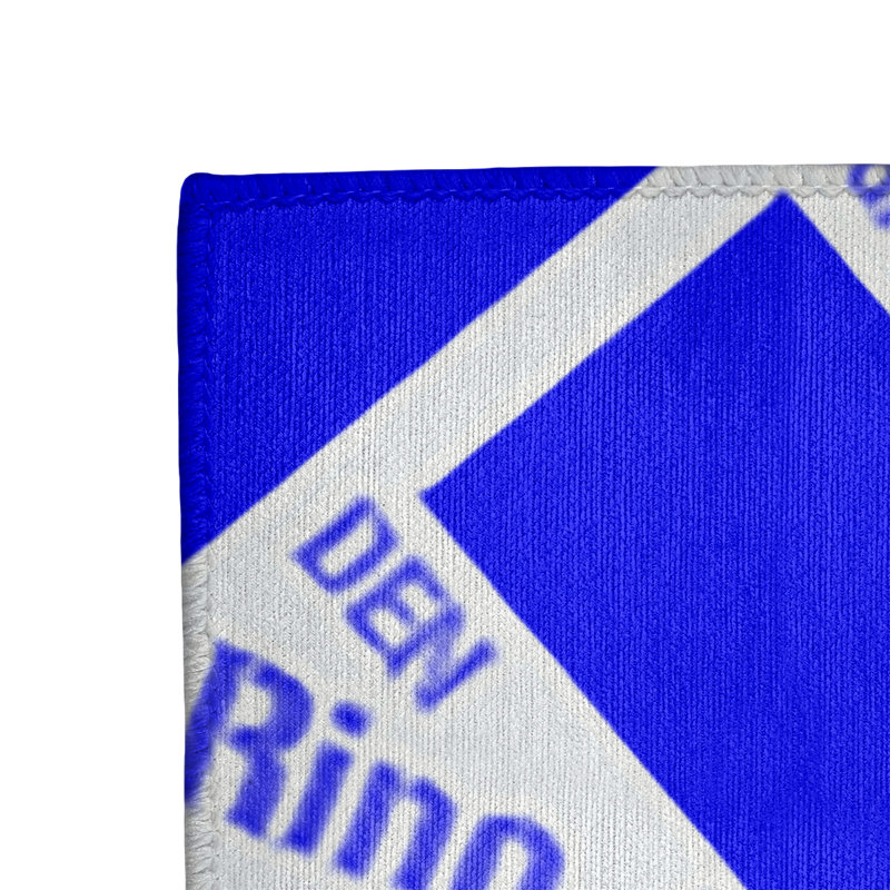Tapis bleu à tissage plat poils longs, Rectangle 2 pi x 3 pi