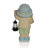 17"H Boy Holding Lantern Solar Statue with LED Lights