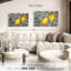 Ensemble de 3 citrons pop sur toile-1242645085