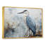 «Blue Great Heron In Miminal Harmony I», art mural héron-1232133734-1232133738