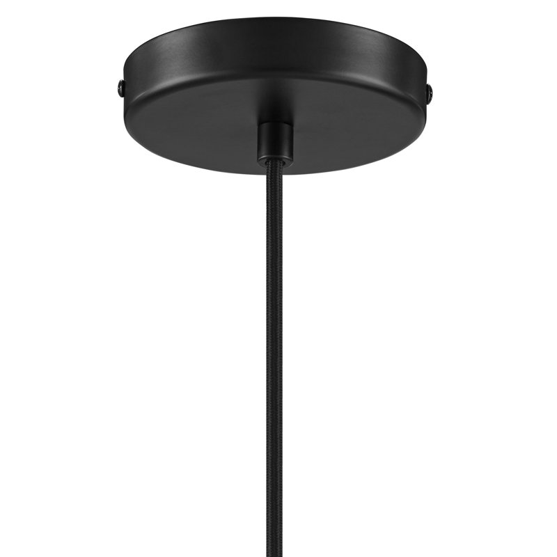 Eclipse Globe Pendant Light In Black, Satin Black