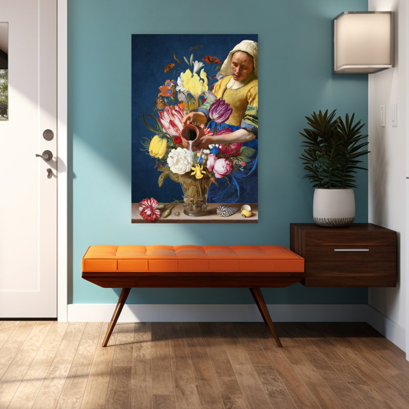 Art contemporain contemporain au printemps, H 48 po x l 32 po