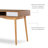 Aaron Two Drawer Mid-Century Modern Open Shelf Wooden Desk-59137468