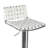 Barber Swivel Upholstered Adjustable Height Counter Stool with Metal Frame-2005715502