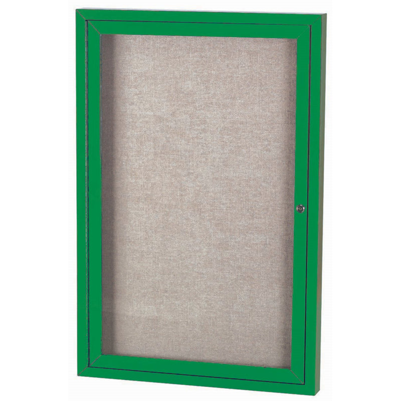 Tableau d'affichage mural extérieur pour l'extérieur, Vert, Un, H 48 po x l 36 po