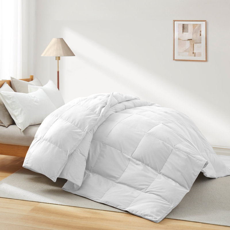 Insertion de couette en duvet synthétique toutes saisons Luxury, Édredon en duvet de taille grand lit, Blanc