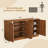 Designer 55'' Curved Three-dimensional Texture Sideboard-1050451540