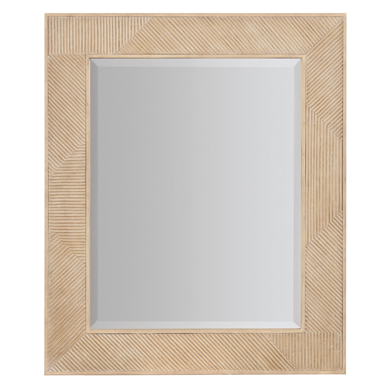 Miroir mural rectangulaire biseauté H 40 "Retreat, Noir