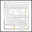 Lit mezzanine double avec bureau et tablettes
