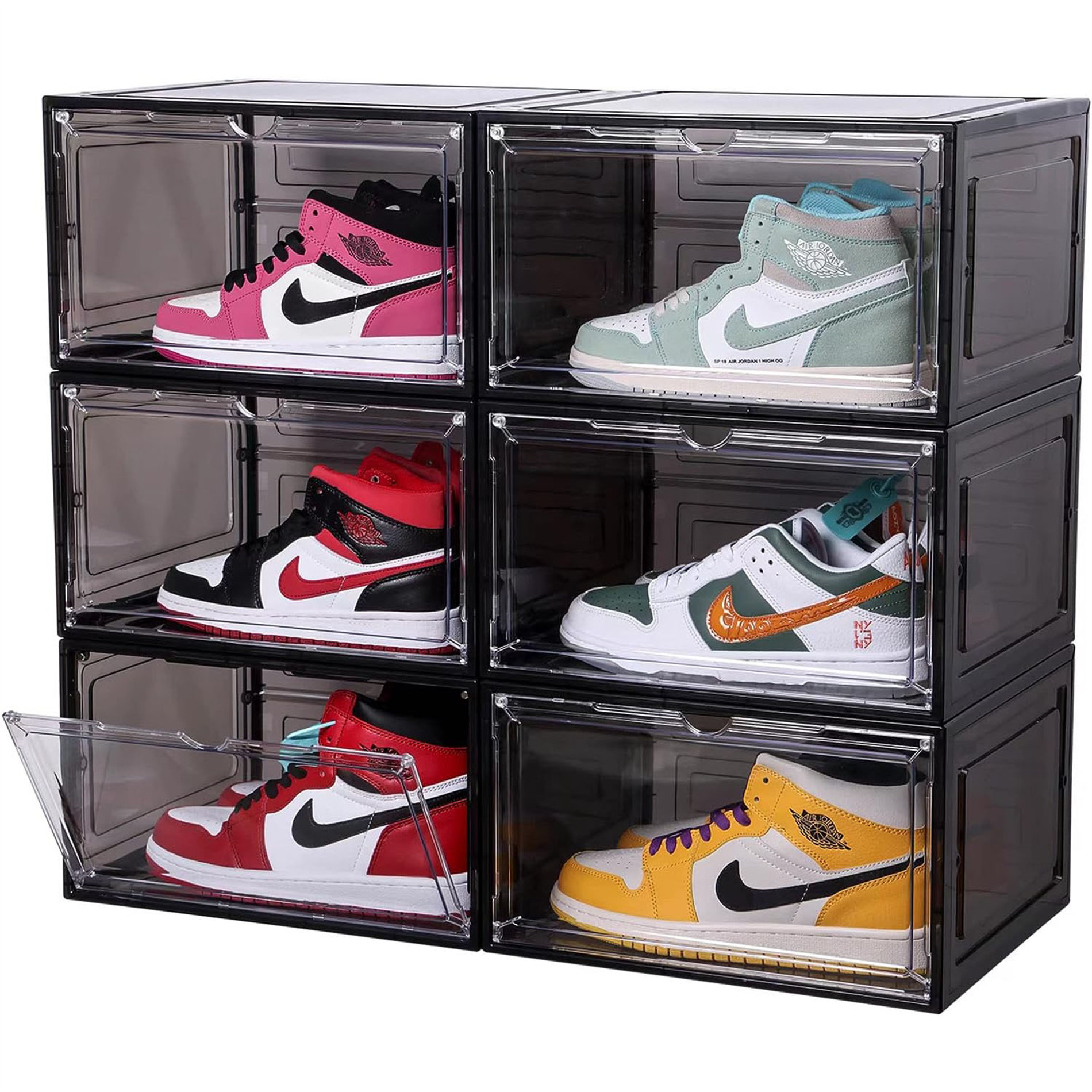 6 Pair Shoe Storage Box Rebrilliant