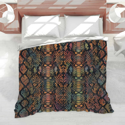 Snake Skin Print Comforter