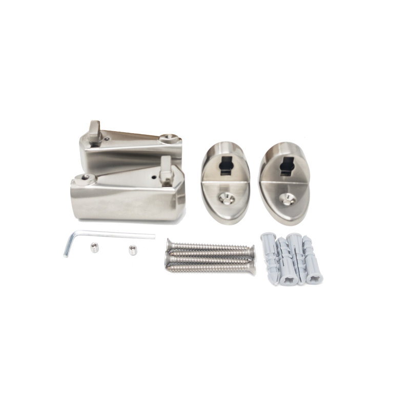 Tringle droite 60 po pour rideau de douche, Nickel brossé