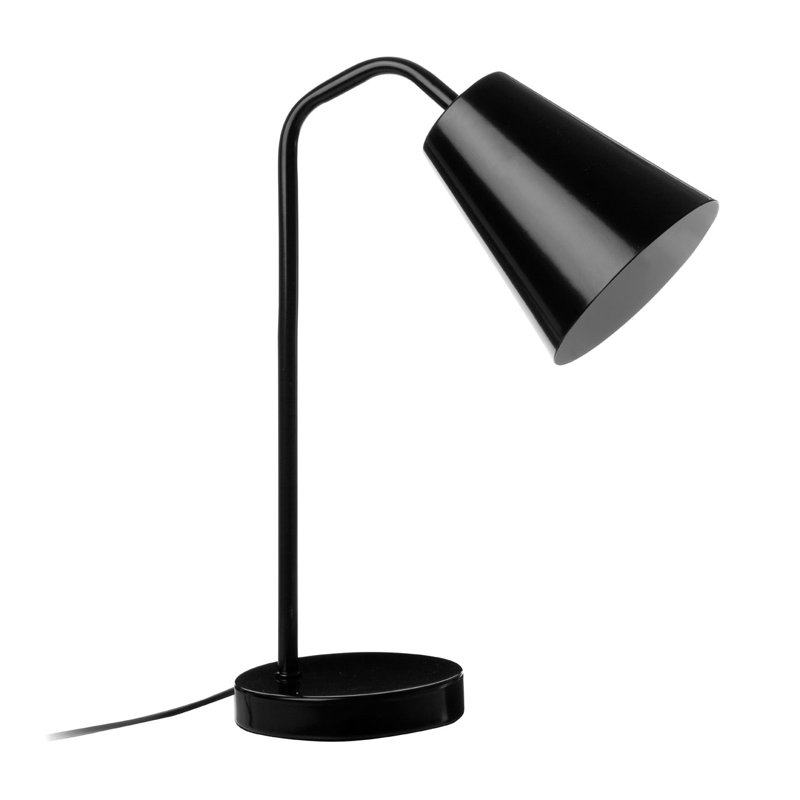 Annadale Adjustable Metal Desk Lamp, Black