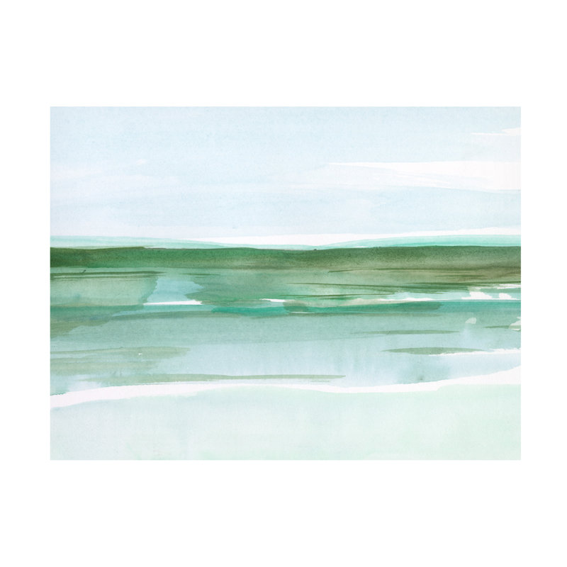 «Serene Aqua II» sur toile, H 14 po x l 19 po x P 2 po
