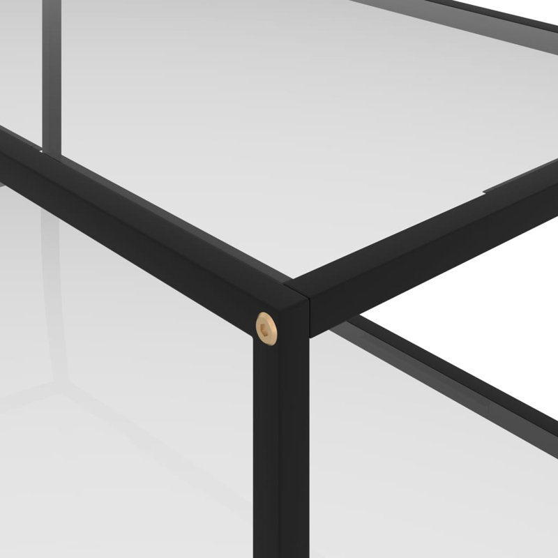 Barnali Frame Coffee Table with Storage, Transparent, 35cm H x 60cm W x 60cm D